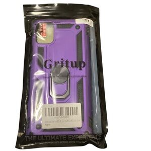 LG K53 Gritup Purple Rugged Case w/ Kickstand Sealed